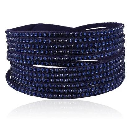 Studs & Sparkles Wrap Bracelet