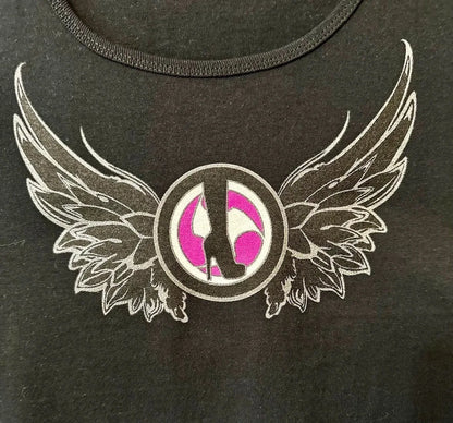 Silver Sparkle Wing Tanks