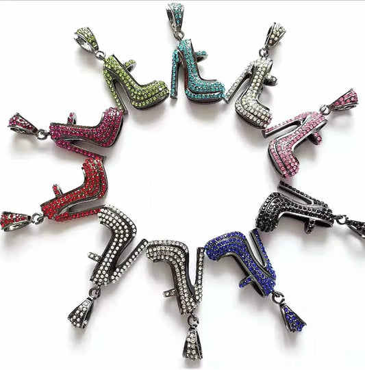 Crystal Stiletto Pendant