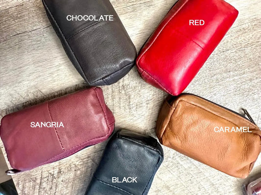 Leather Mini Zipper