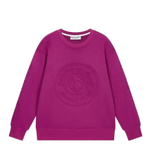 Embossed Crewneck Sweatshirt