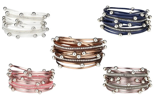 Silver Bubble Stud Wrap