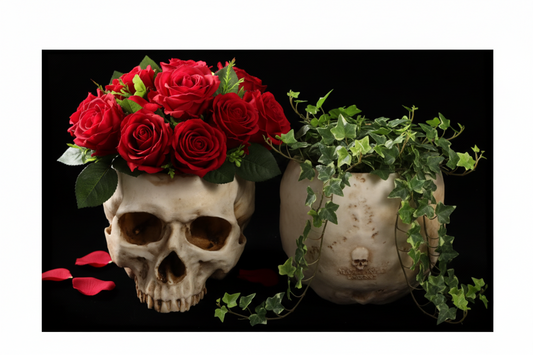 Resin Skull Container